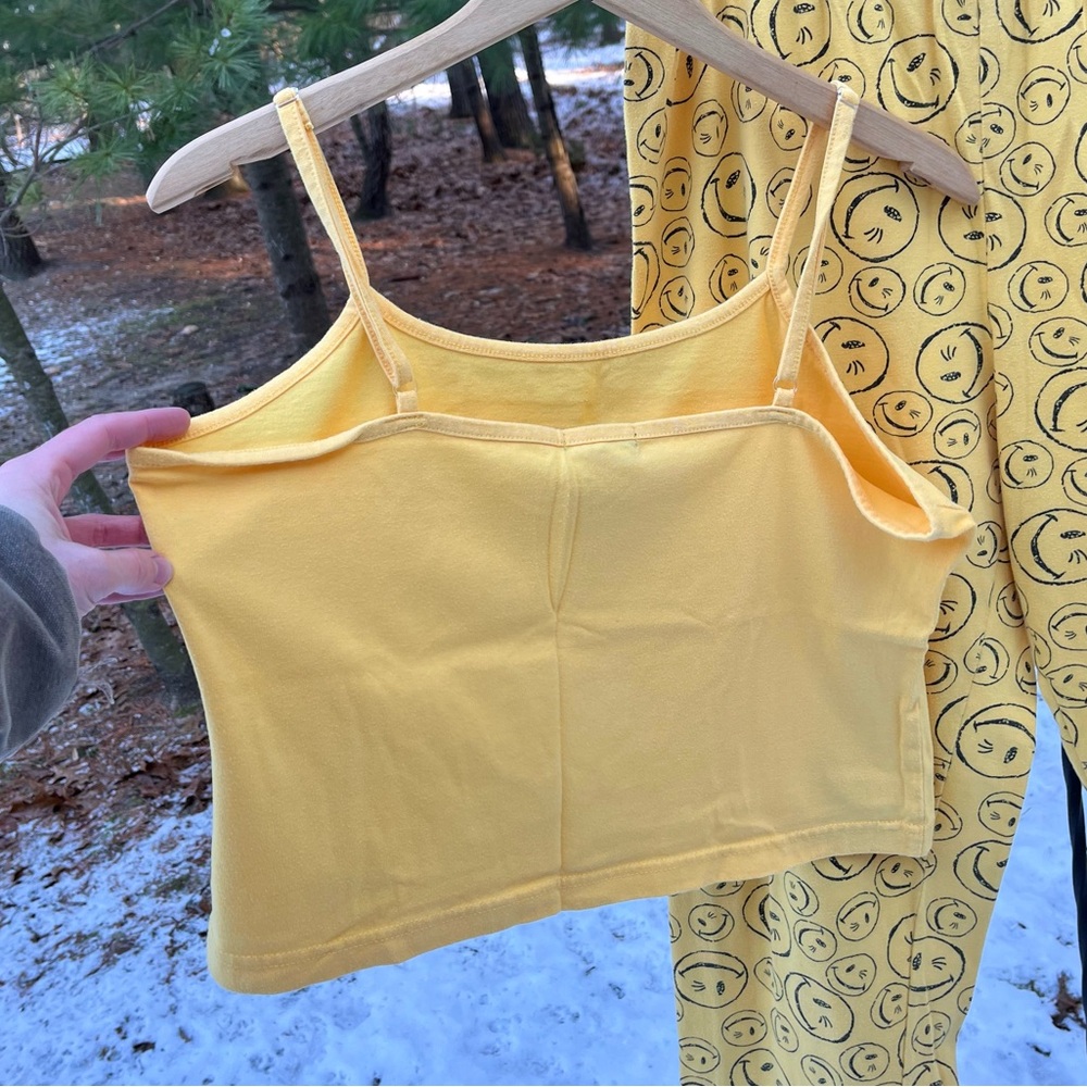 90s Joe Boxer Smiley Face Pajamas 2-Piece Set Womenโs Size XL - Picture 9 of 15